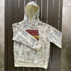 MARVEL MARVEL COMICS COMIC STRIP HOODED HOODIE SWEATSHIRT!!